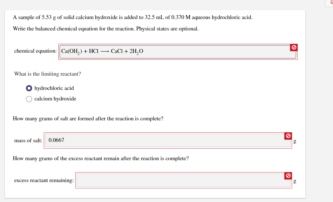 Solved A Sample Of 5.53 G Of Solid Calcium Hydroxide Is | Chegg.com