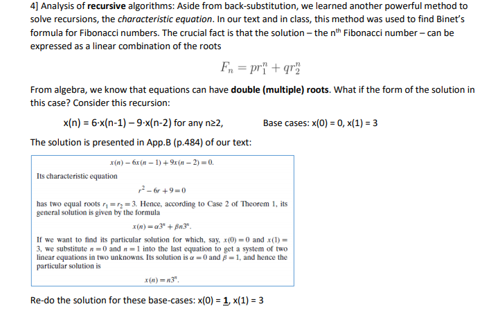 1] Analysis of non-recursive (iterative) algorithms: | Chegg.com