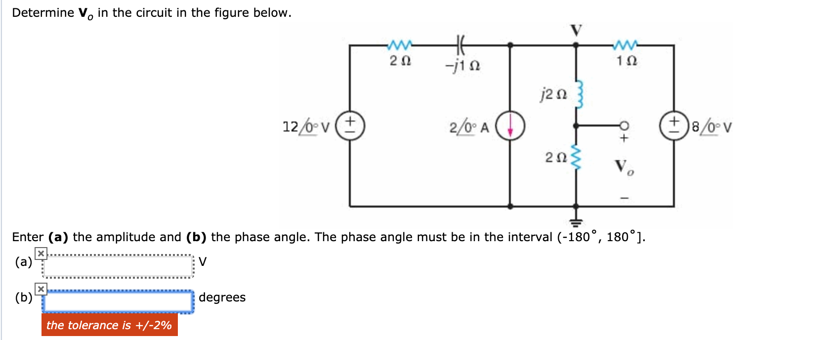 Solved Determine V, in the circuit in the figure below. P W | Chegg.com
