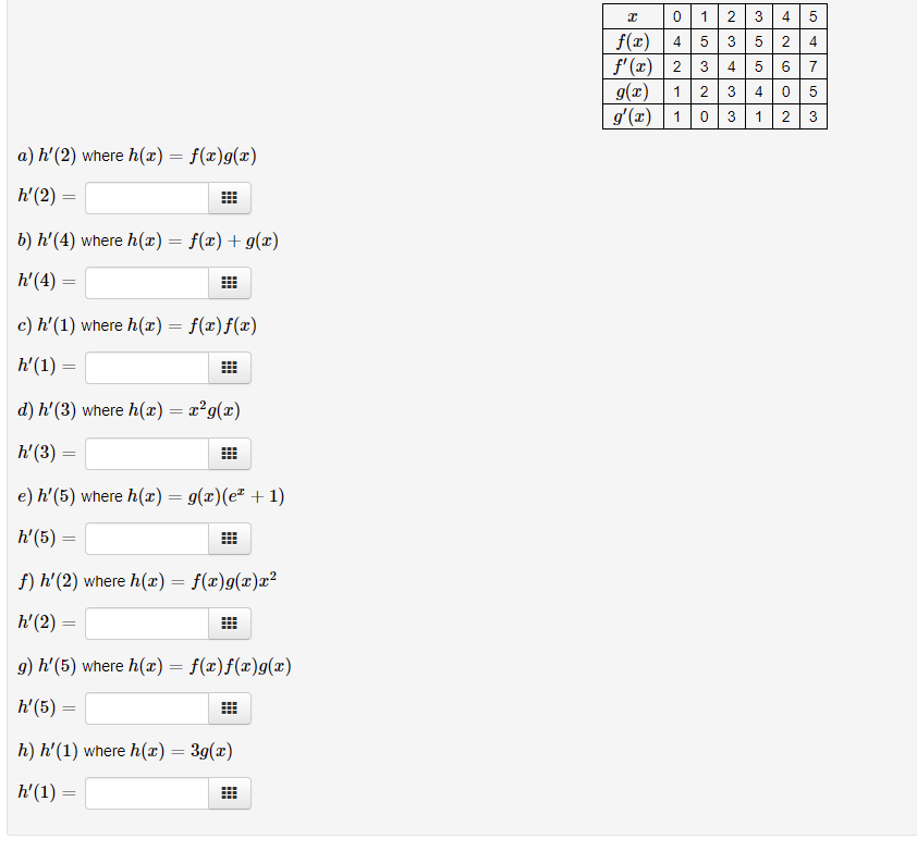 Solved 1 4 0 2 3 45 F X F 2 23 4 5 6 7 G X 1 2 3 Chegg Com