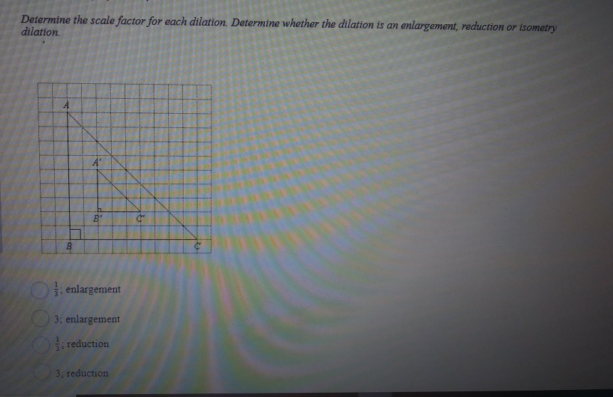 how do you determine the scale factor of dilation