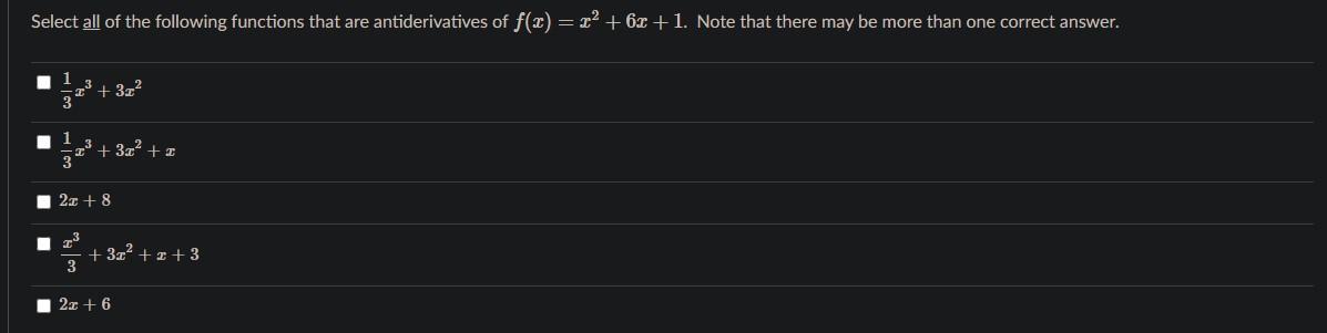 Solved Select all of the following functions that are | Chegg.com