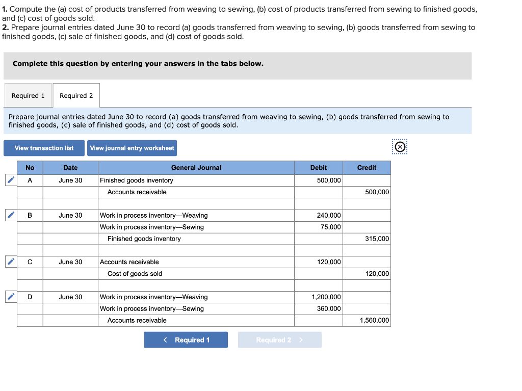 Solved Required information (The following information