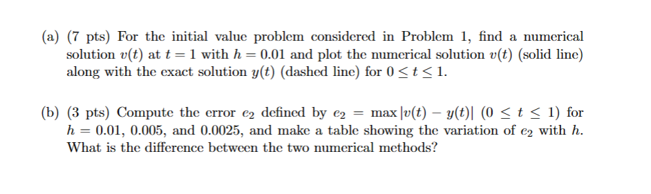 Solved 1. Consider (t2+1) dtdy−4ty=t,y(0)=1 (a) (2 pts)