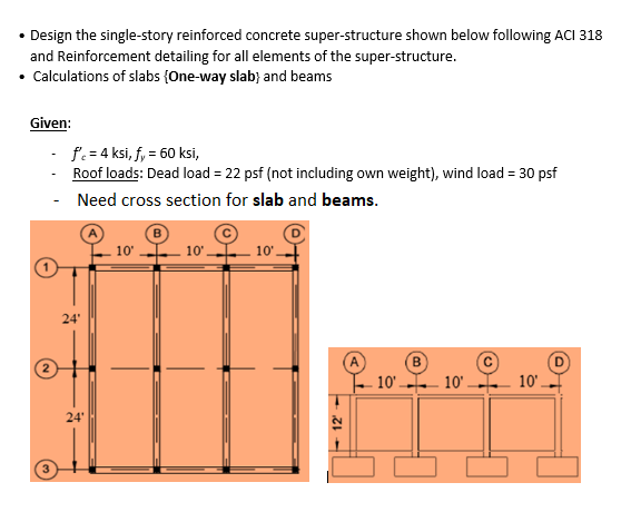One Way Slab Design Example Aci 318