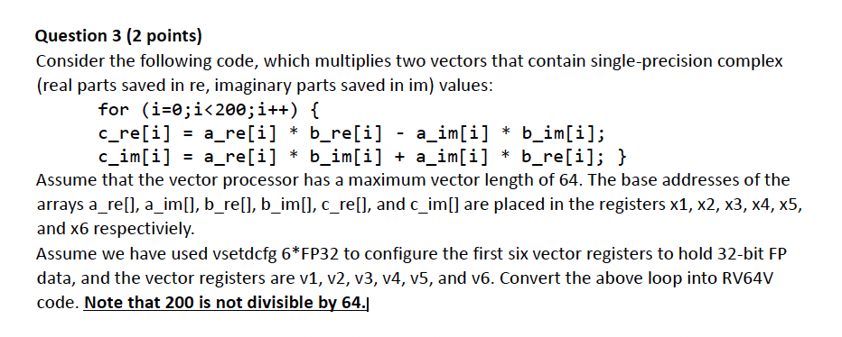 Solved Question 3 ( 2 Points) Consider The Following Code, | Chegg.com