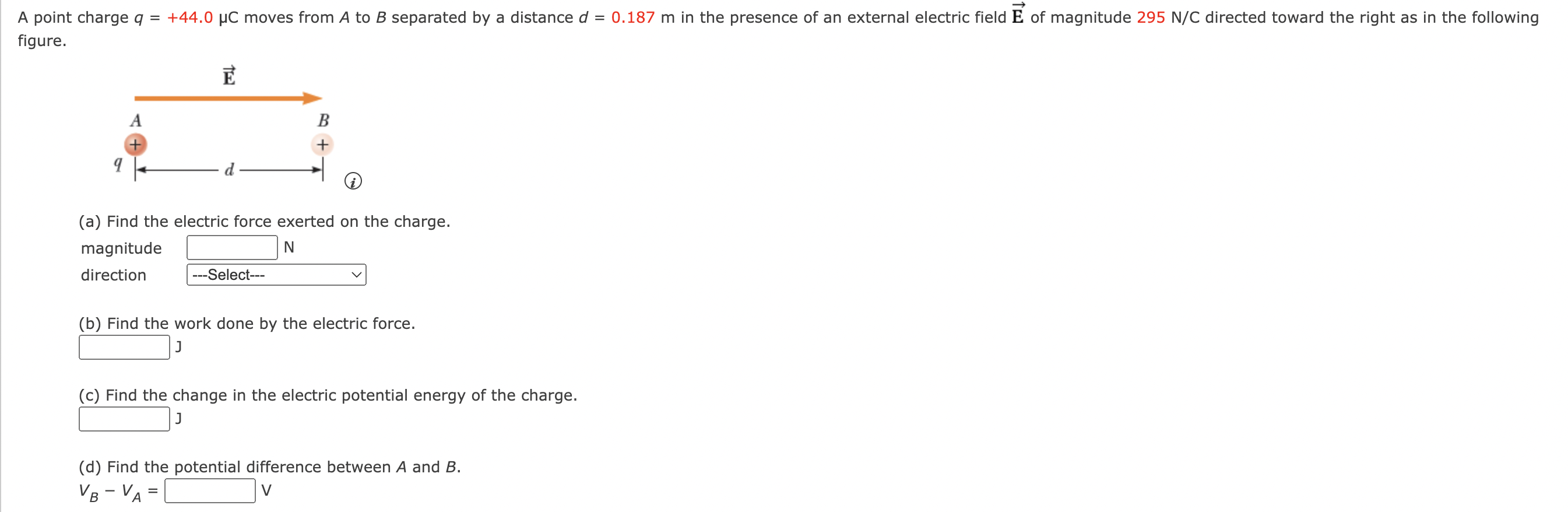 Solved figure. (a) Find the electric force exerted on the | Chegg.com