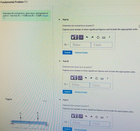 Solved Fundamental Problem 7.1 Determine the normal force | Chegg.com