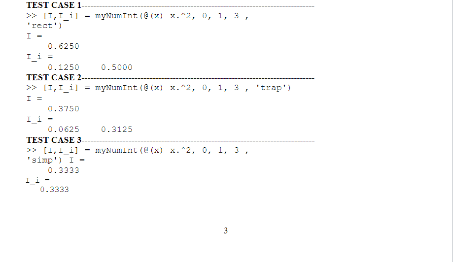 Solved Problem 2: Write a Numerical Integration Function | Chegg.com