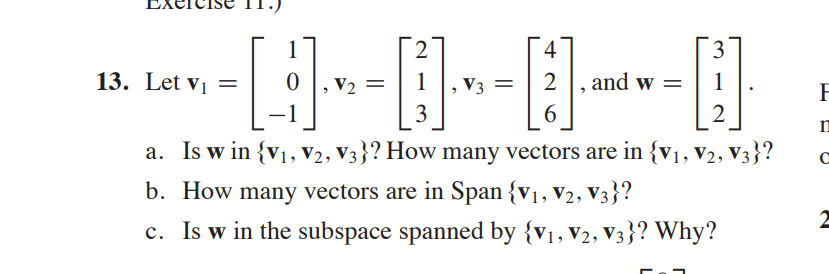 Solved 3. Let v1=⎣⎡10−1⎦⎤,v2=⎣⎡213⎦⎤,v3=⎣⎡426⎦⎤, and | Chegg.com