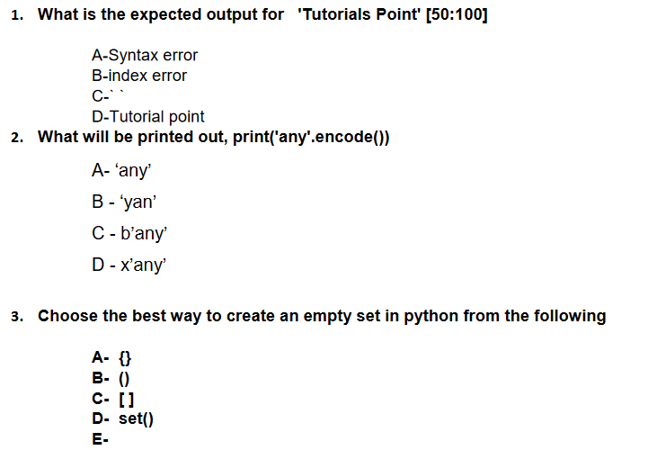 Solved What is an exception in Python? Choose the BEST