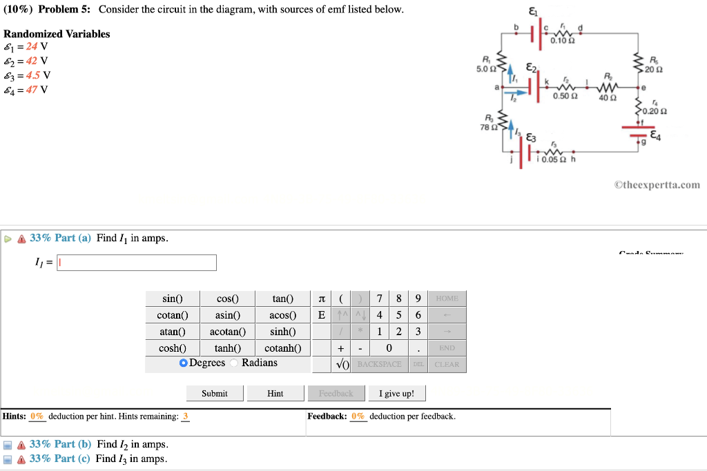 Solved (10%) Problem 5: Consider the circuit in the diagram, | Chegg.com