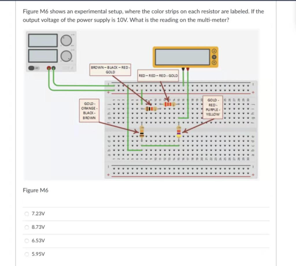 Solved Figure M6 shows an experimental setup, where the | Chegg.com