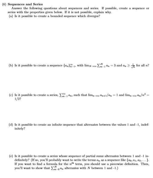 Sequence And Series Questions And Answers Pdf