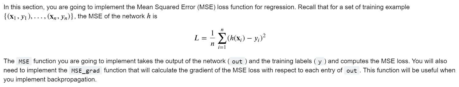 Solved In this section, you are going to implement the Mean | Chegg.com