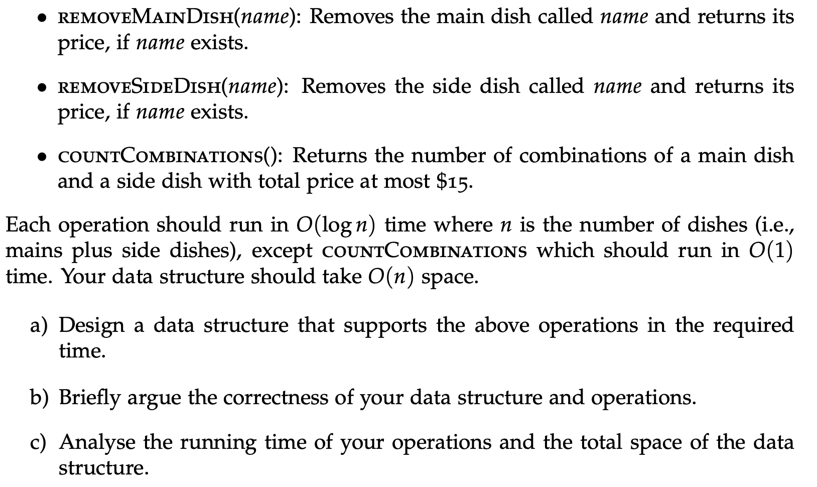 Solved Data Structure And Algorithm Question, Answer A, B | Chegg.com