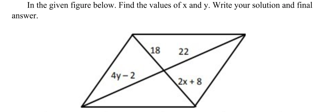 Solved Complete Each Statement, Using Parallelogram Dcba. = 