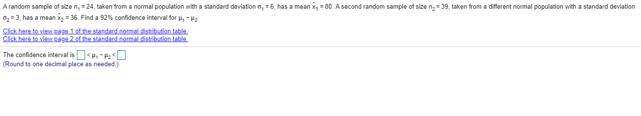 Random Pic Normal Size Solved A random sample of size n, = 24, taken from a normal | Chegg.com