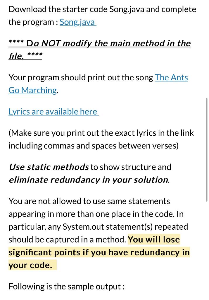 Solved // Add your name and the section number public class | Chegg.com