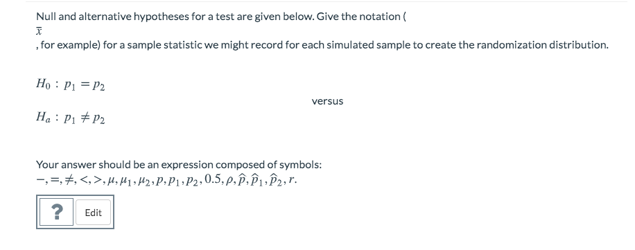 Solved Null And Alternative Hypotheses For A Test Are Given