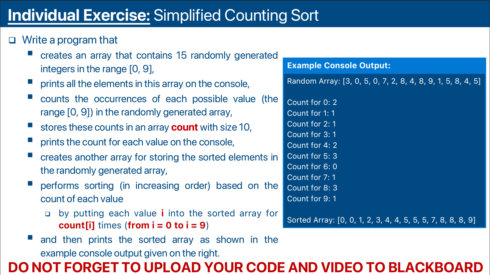 Solved Write me a java codeindividual Exercise: Simplified | Chegg.com