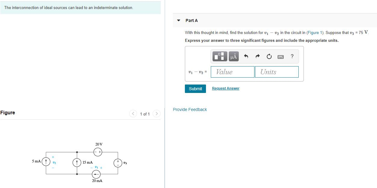 Solved The interconnection of ideal sources can lead to an | Chegg.com