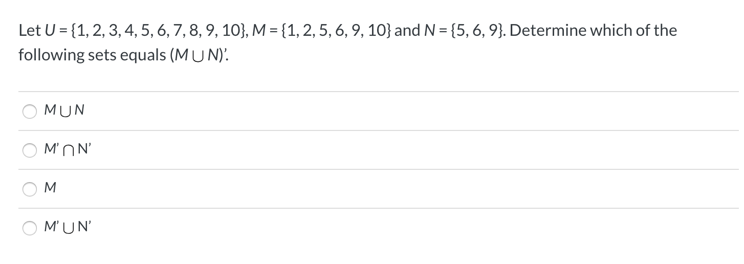 5 6 2 3 4 9 m determine the value of m