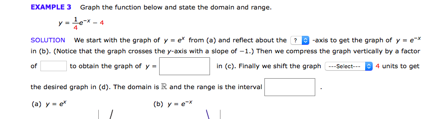 Solved EXAMPLE 3 Graph the function below and state the | Chegg.com