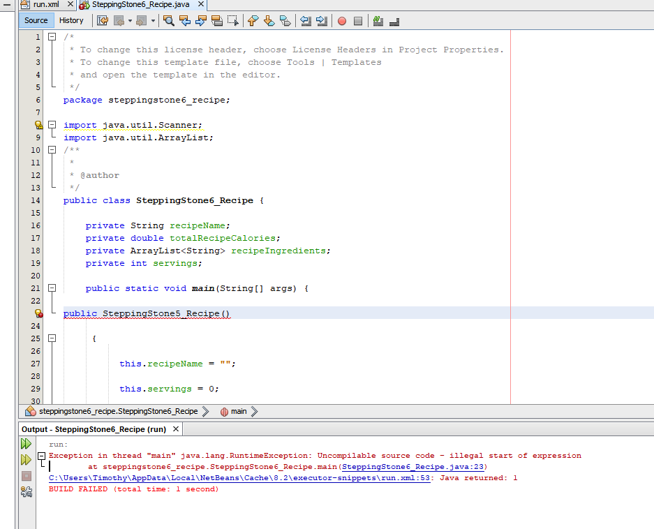 How to create a class in java with source code - foryouxaser