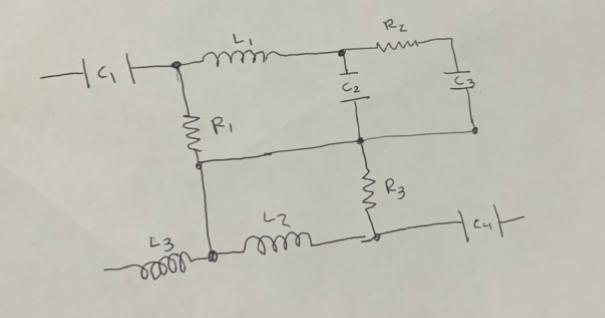 Solved For the circuit above the given values are C1= 2 | Chegg.com