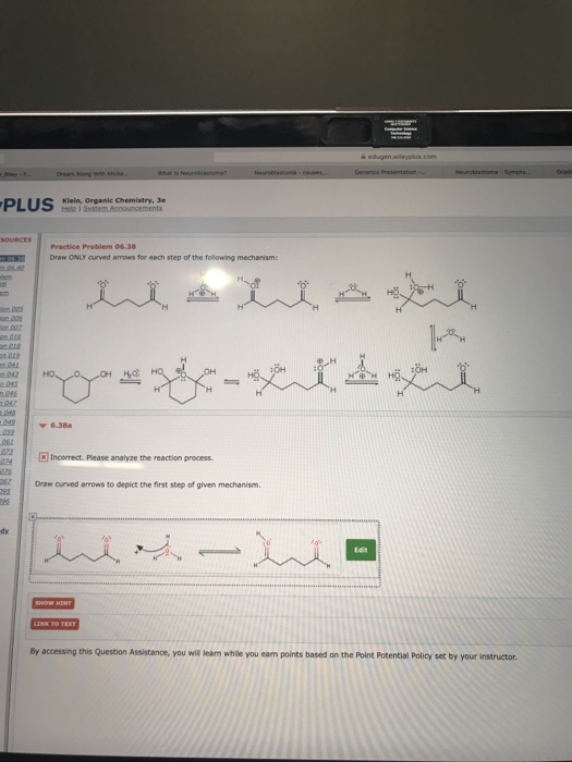 Solved Klein, Organic Chemistry, Je Draw ONLY curved arrows | Chegg.com