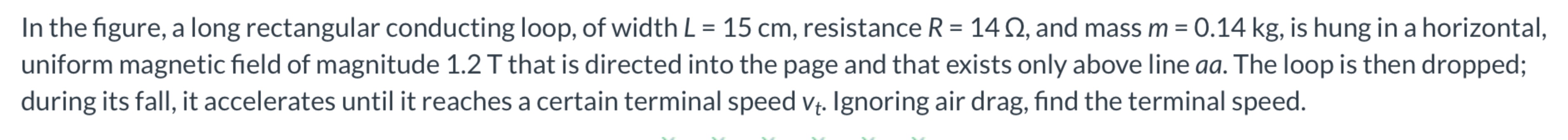 In the figure, a long rectangular conducting loop, of | Chegg.com