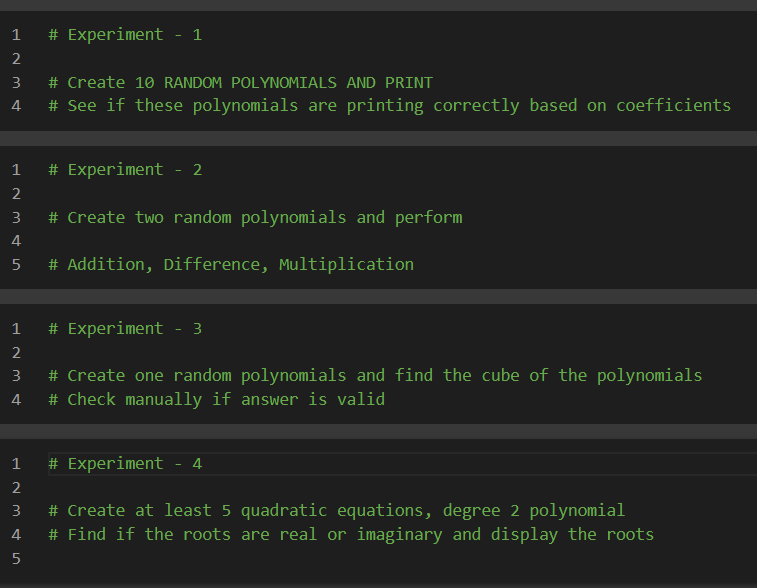 Solved # Experiment - 1 1 2 3 4 # Create 10 RANDOM | Chegg.com