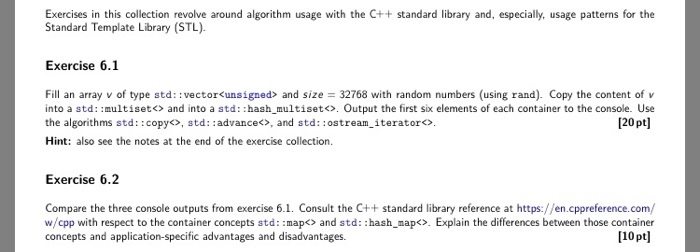 Exercises in this collection revolve around algorithm | Chegg.com