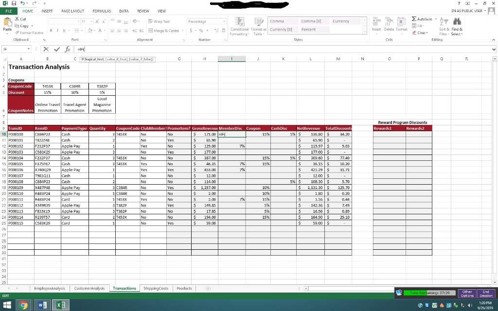 Solved On the EmployeeAnalysis worksheet, in cell D5, enter | Chegg.com