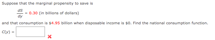 Solved Suppose that the marginal propensity to save is | Chegg.com