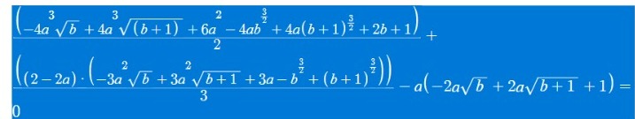 Solved 2(−4a3b+4a3(b+1)+6a2−4ab23+4a(b+1)23+2b+1+3(2−2a)⋅(−3 | Chegg.com