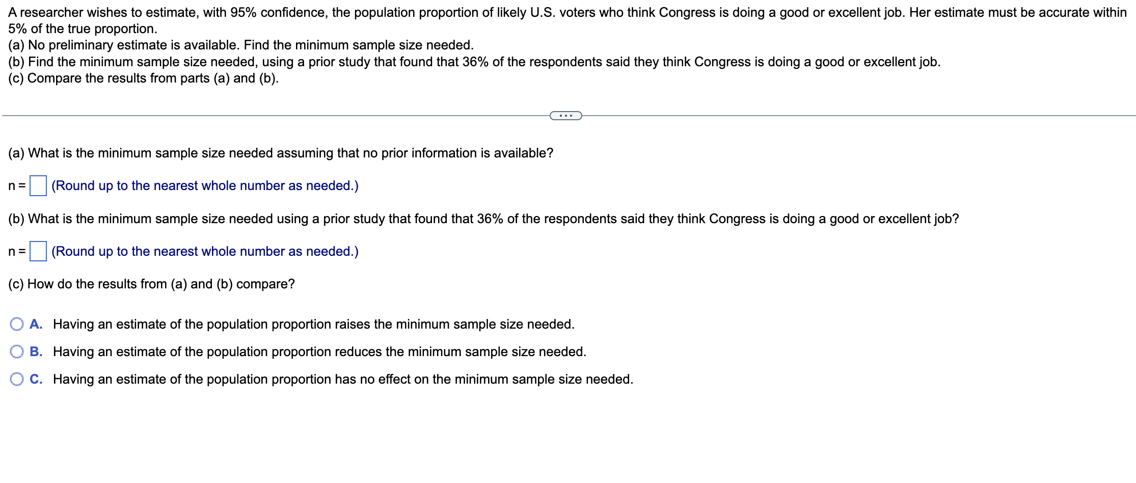 Solved A researcher wishes to estimate, with 95 confidence,