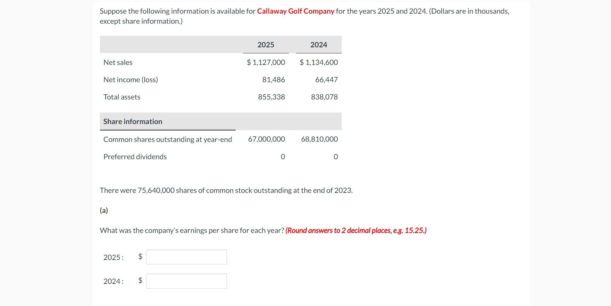 Solved Suppose The Following Information Is Available For | Chegg.com