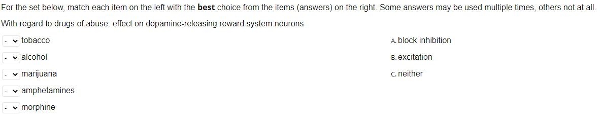 Solved For the set below, match each item on the left with | Chegg.com