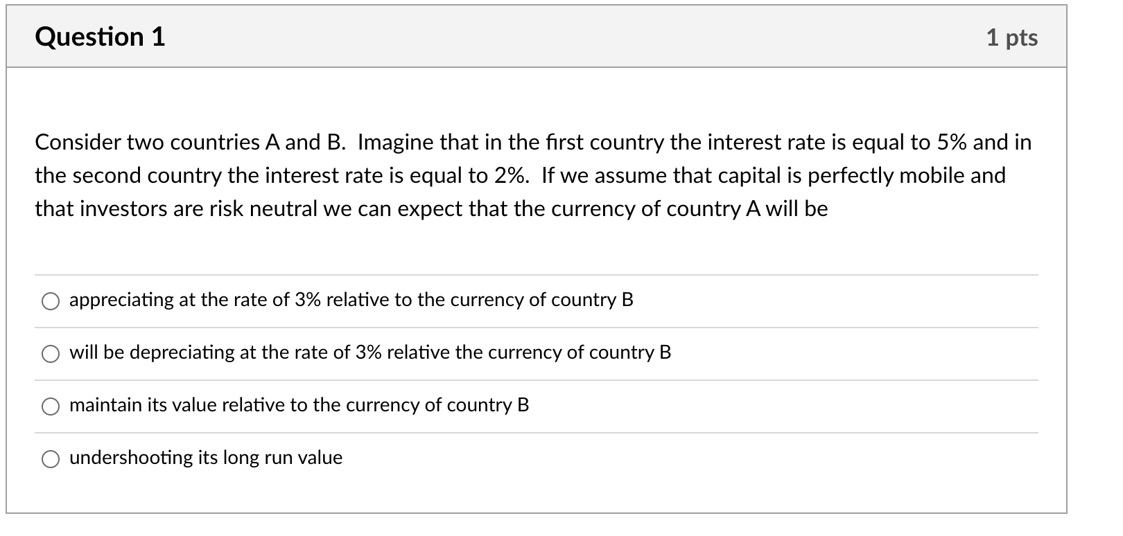 Solved Question 1 1 Pts Consider Two Countries A And B. | Chegg.com