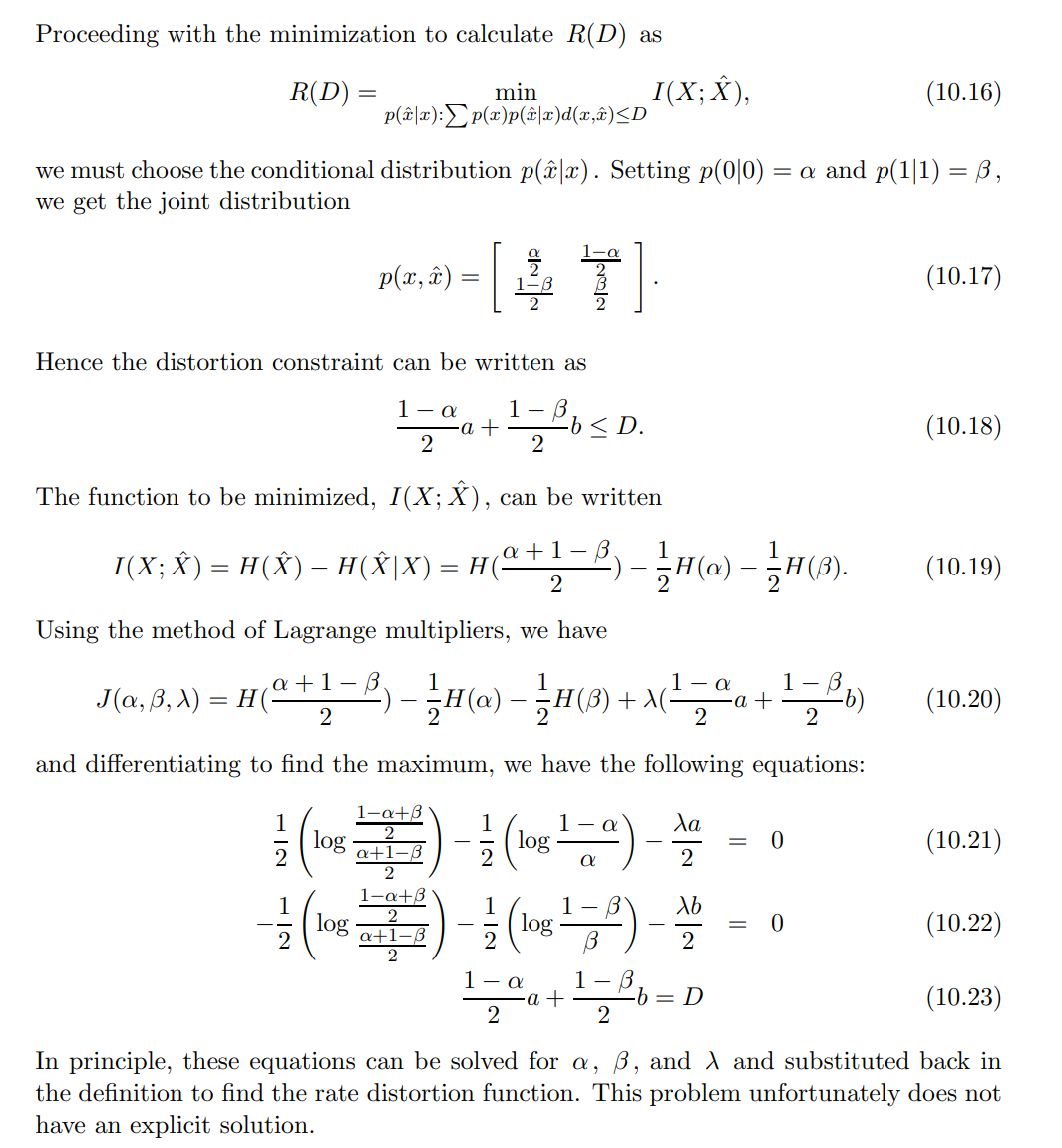 Solved Rate distortion for binary source with asymmetric | Chegg.com