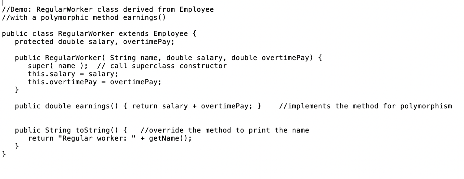 Solved Java Refer to the following code. Modify the | Chegg.com