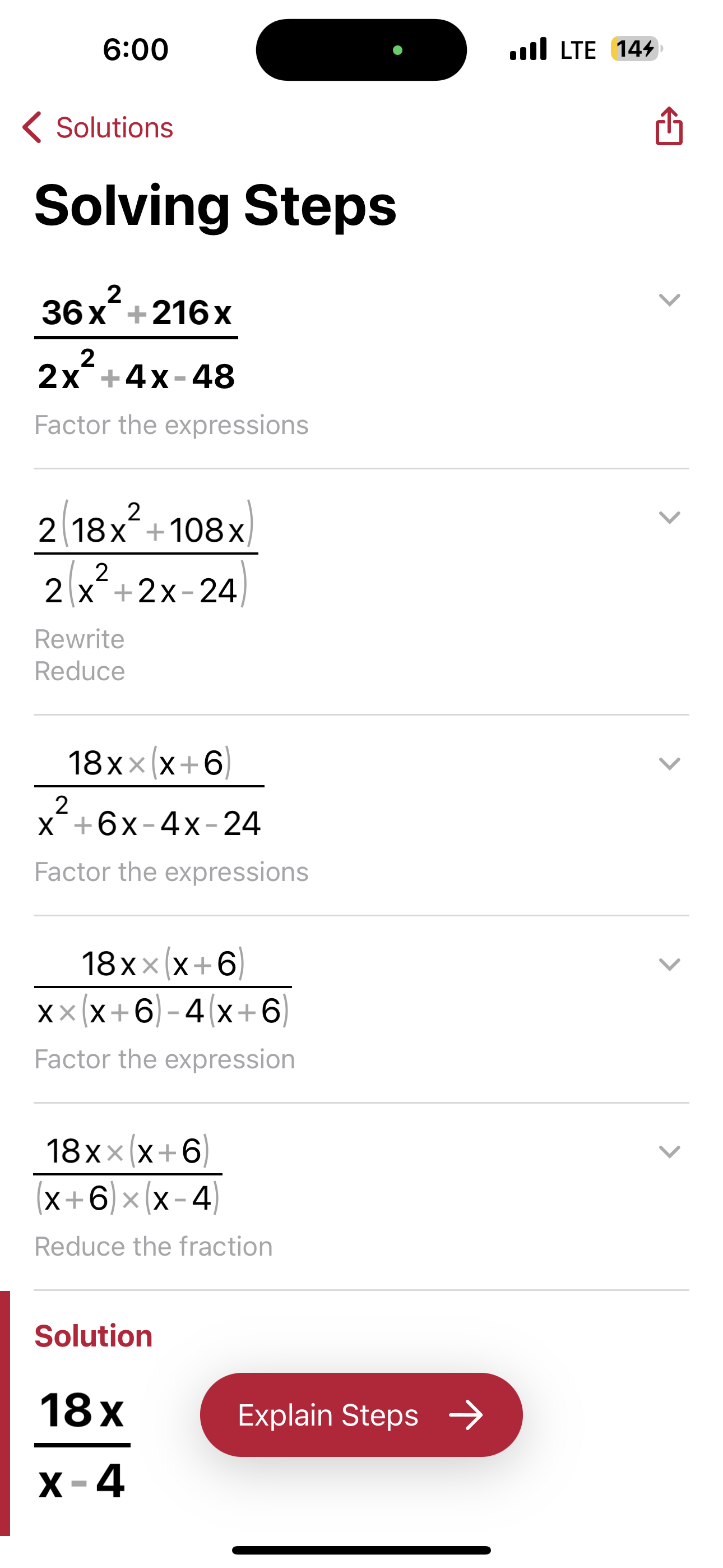Solved im why would i factor 2 ﻿out of the numerator instead