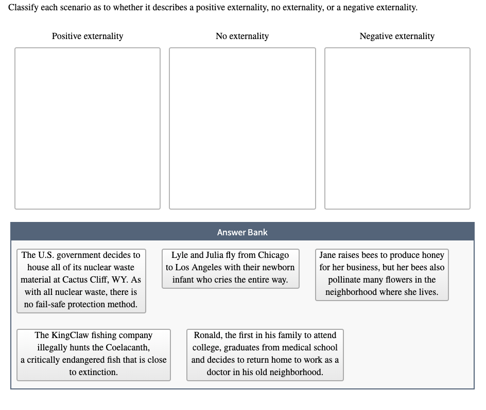 Solved Classify each scenario as to whether it describes a | Chegg.com