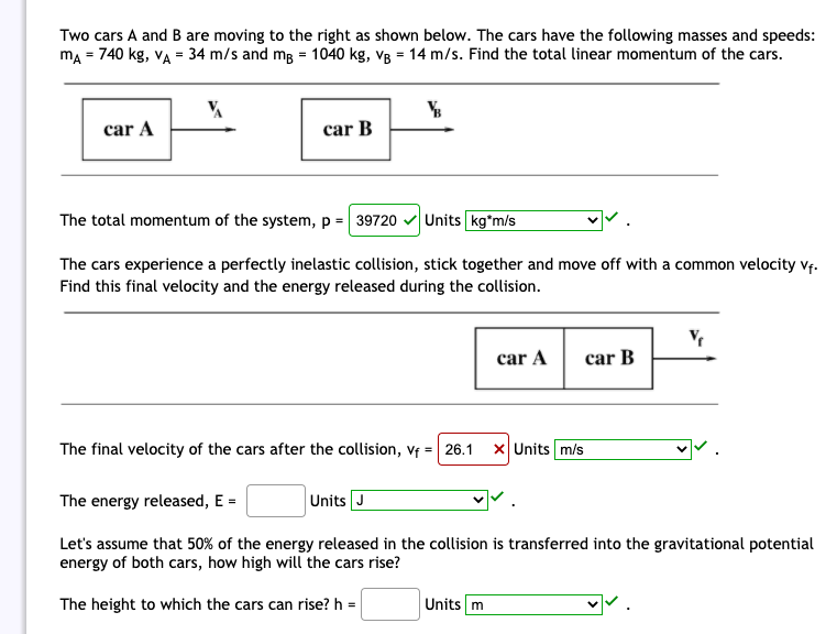 Solved Two Cars A And B Are Moving To The Right As Shown | Chegg.com