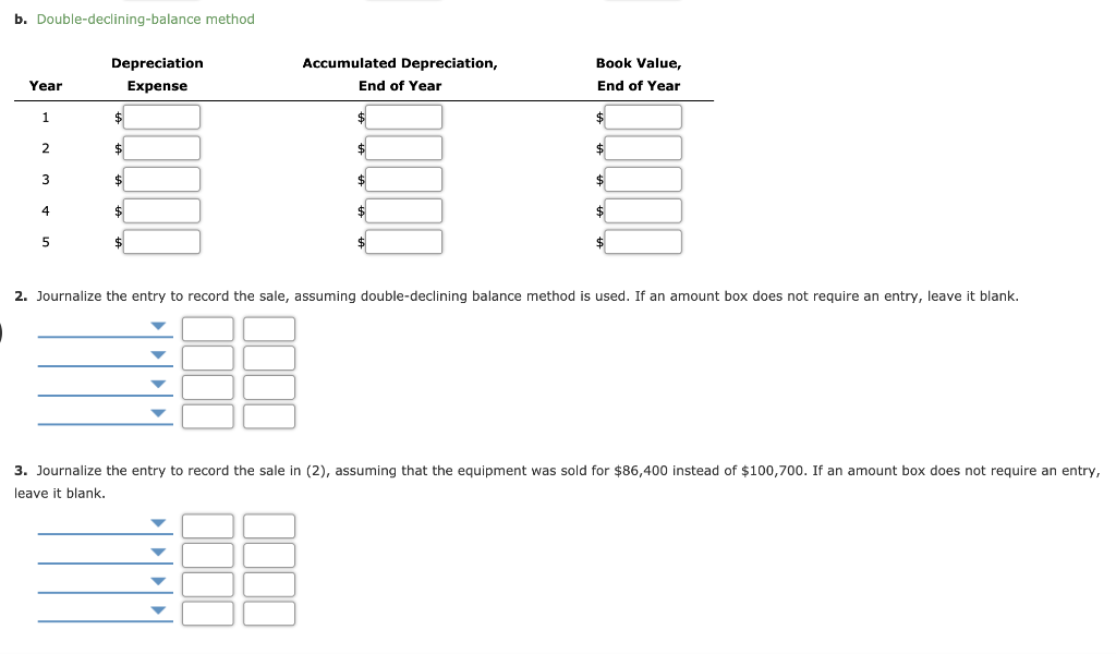 Solved Depreciation by Two Methods; Sale of Fixed Asset New | Chegg.com