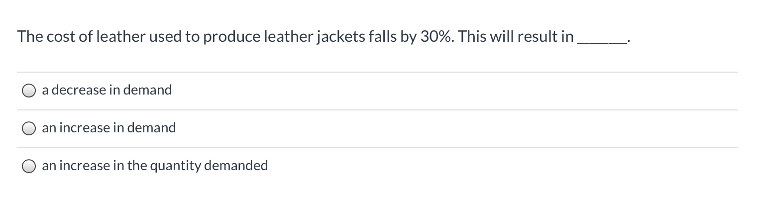 The price of shop leather jackets falls