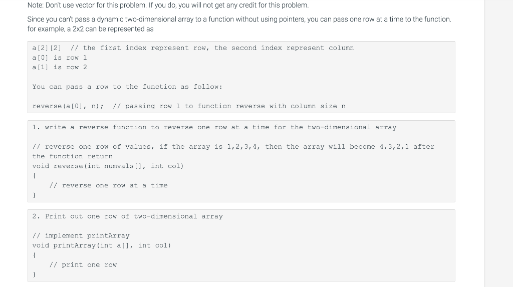 Solved Note: Don't use vector for this problem. If you do, | Chegg.com
