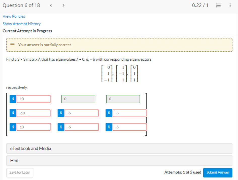 Solved Question 6 of 18